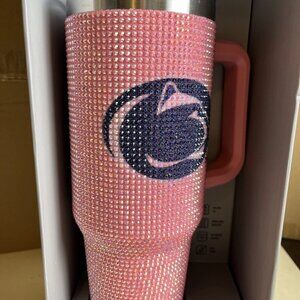 PENN STATE Nittany Lions 46oz Pink Bling Tumbler — Stainless Steel, NWT